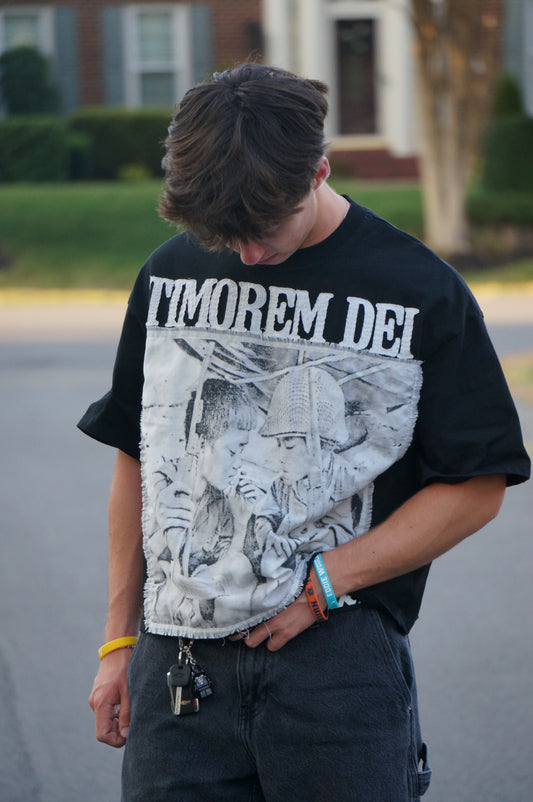 TIMOREM DEI Black Boxy Tee